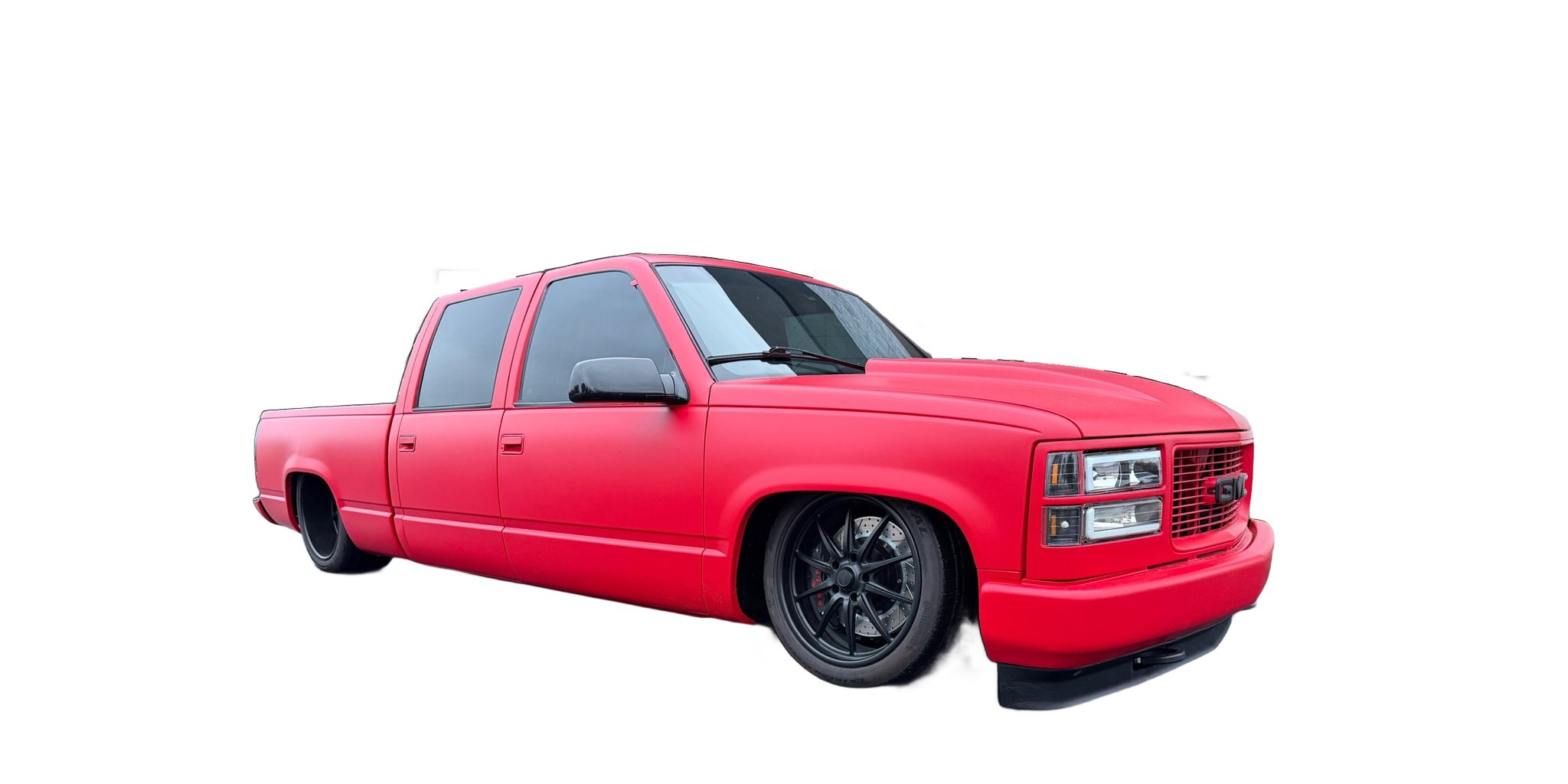 Red Fesler OBS crew cab truck